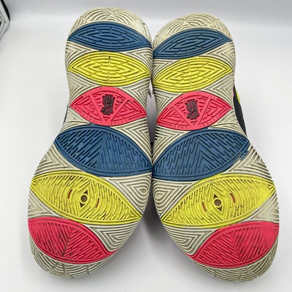 Nike Kyrie 5 Just Do It MENS SIZE 8 AO2918-003 Black Multi Neon Pink Blue Yellow - Picture 7 of 11